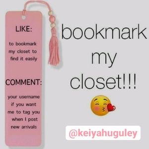 Deals! Bookmark my Closet! Sales!